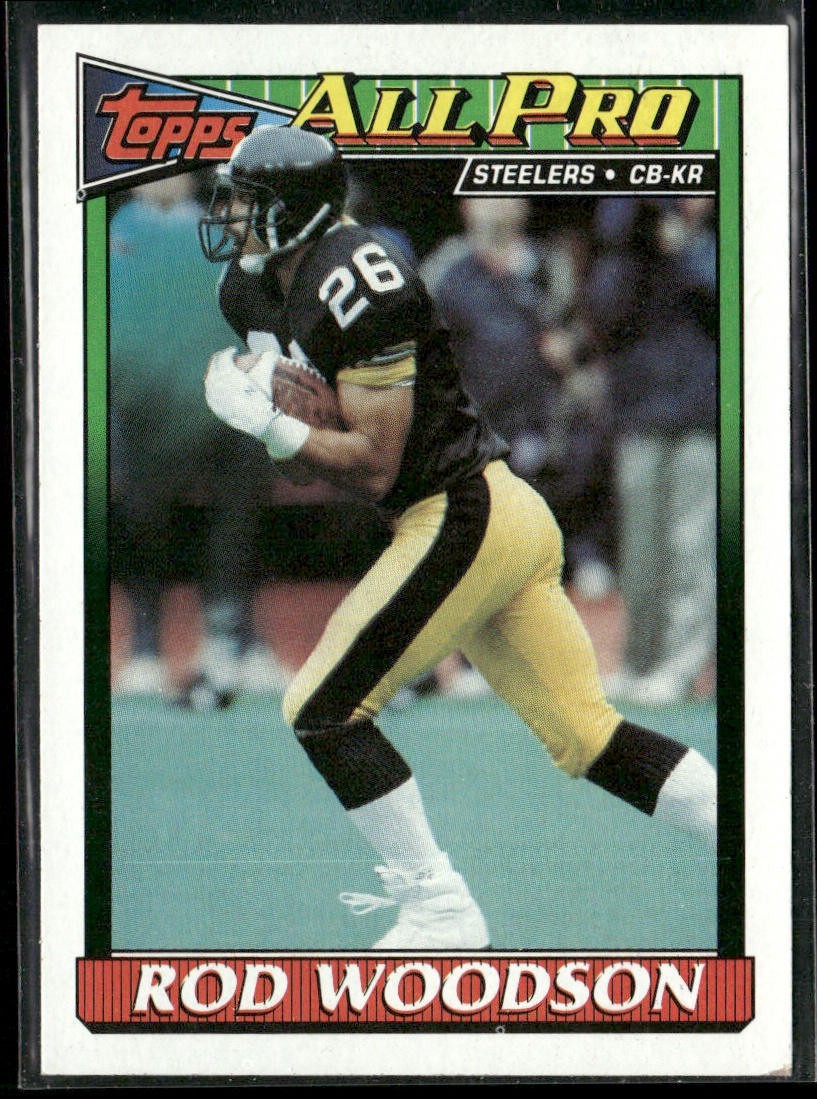 Rod Woodson Player Lot Bundle 10 Different Football Cards RW006 Steelers back
