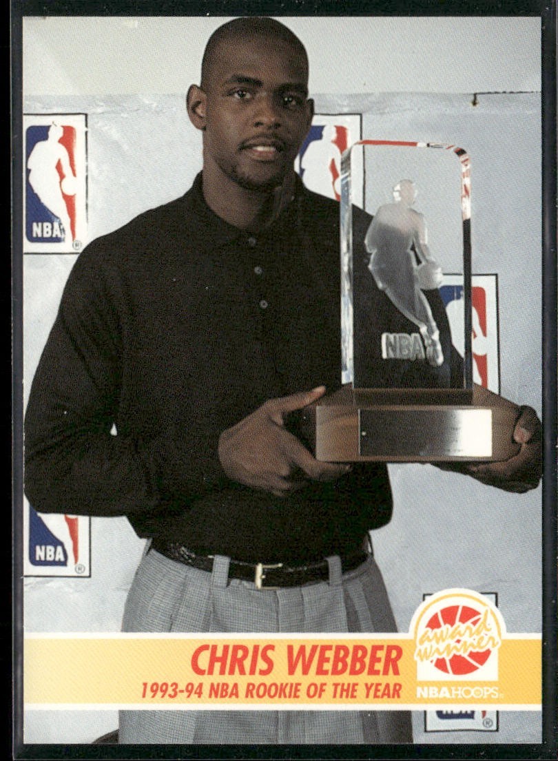 Chris Webber Player Lot Bundle 10 Basketball Cards CW003 Warriors 1 RC back