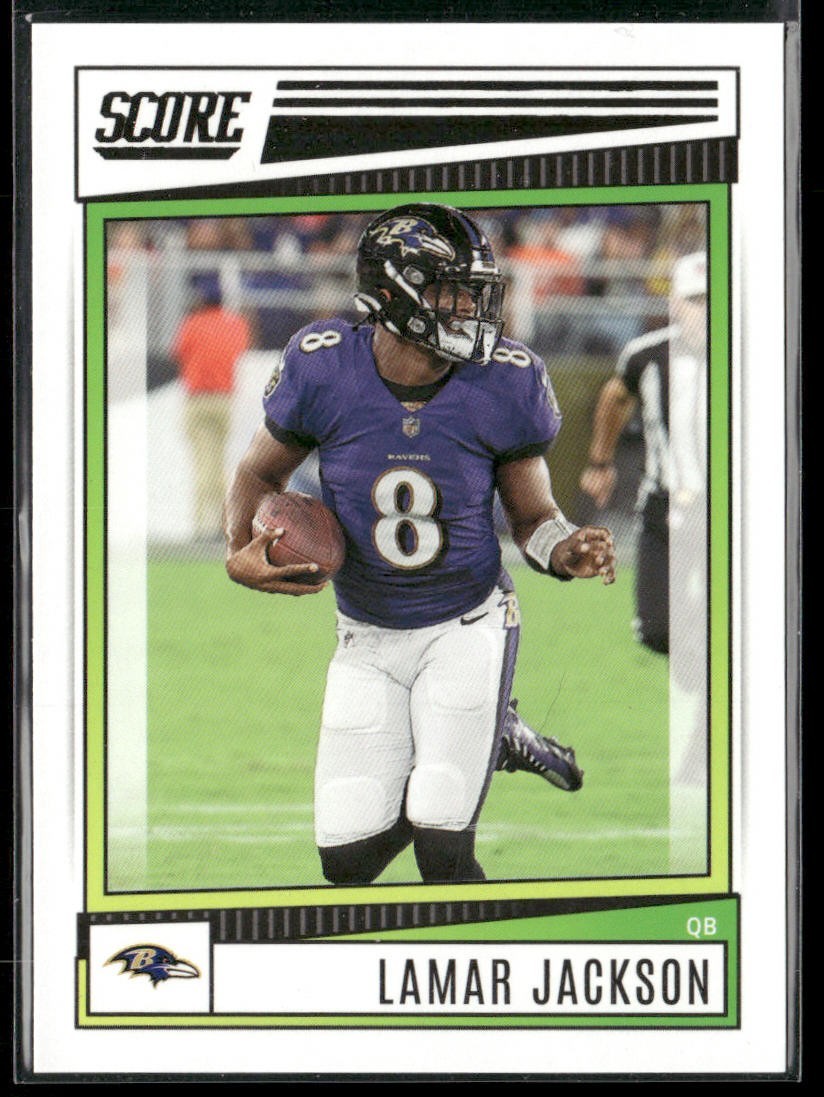Lamar Jackson Player Lot Bundle 10 Different Football Cards LJ003 Ravens 1 RC back