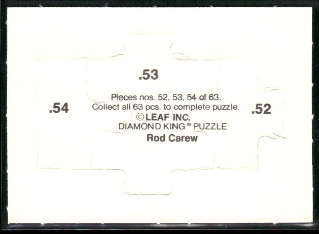 Puzzle Piece Lot Bundle 10 Different Baseball Cards P007 back