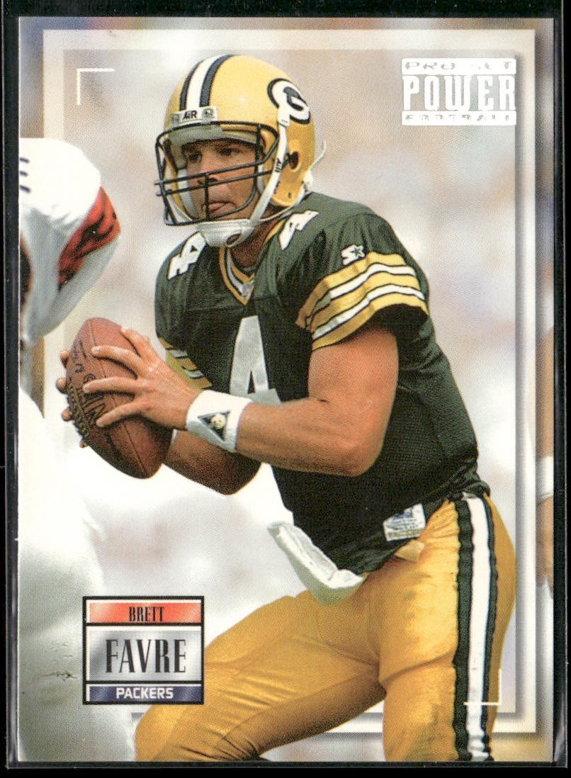 Brett Favre Player Lot Bundle 10 Different Football Cards BF002 Packers back