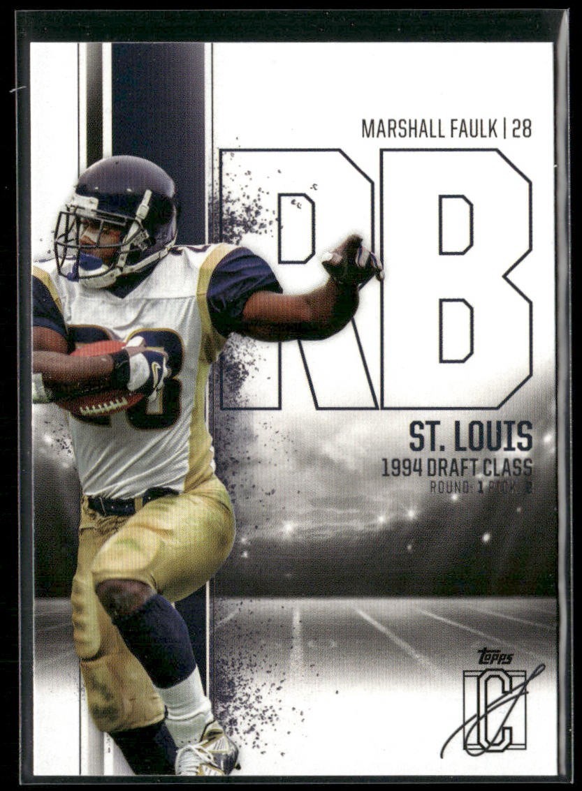 Marshall Faulk Player Lot Bundle 10 Different Football Cards MF003 3 RC back