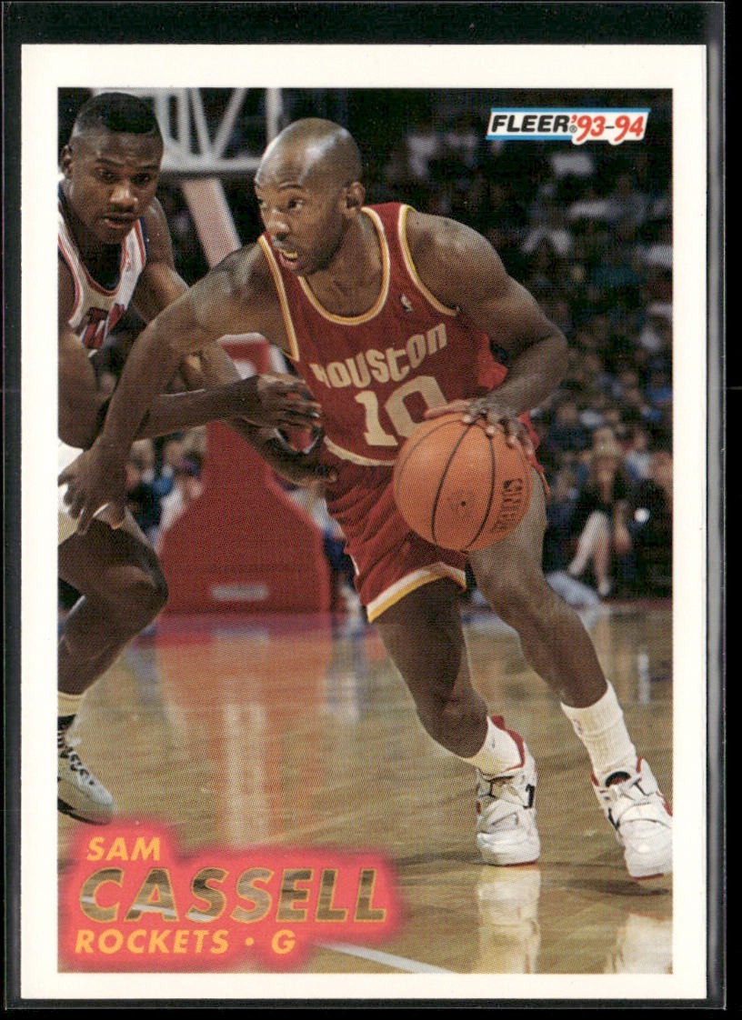 Sam Cassell Player Lot Bundle 10 Basketball Cards SC001 Rockets Nets 1 RC back