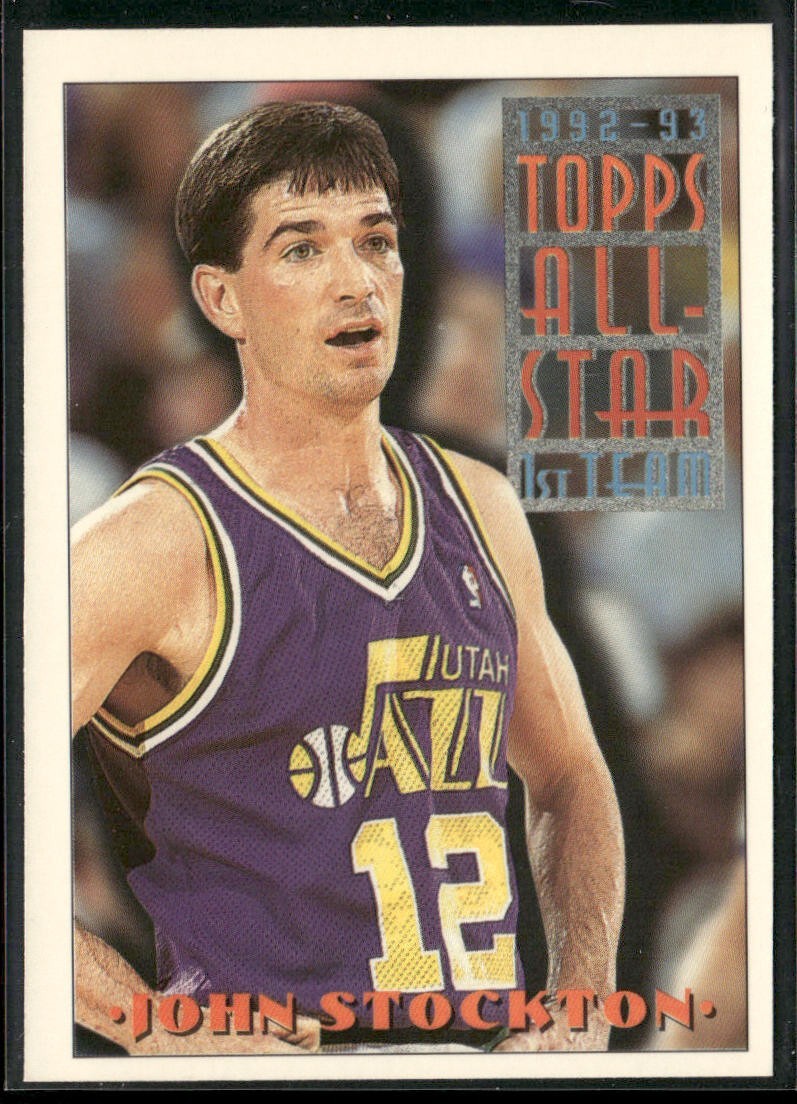 John Stockton Player Lot Bundle 10 Basketball Cards JS003 Utah Jazz back