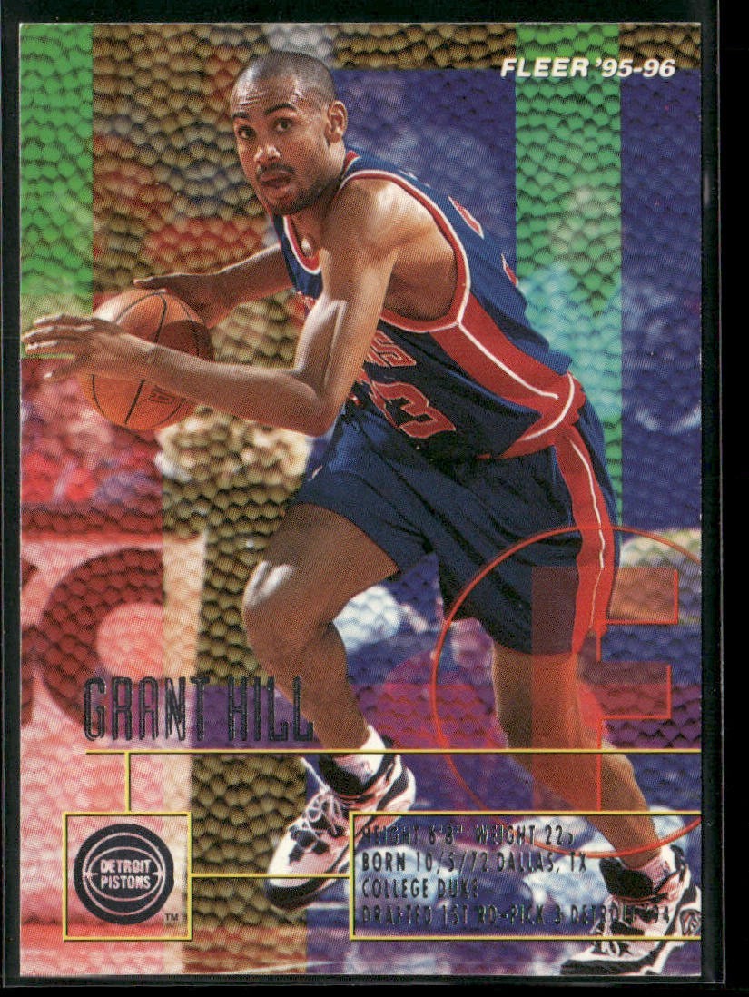Grant Hill Player Lot Bundle 10 Basketball Cards GH001 Pistons 1 RC back