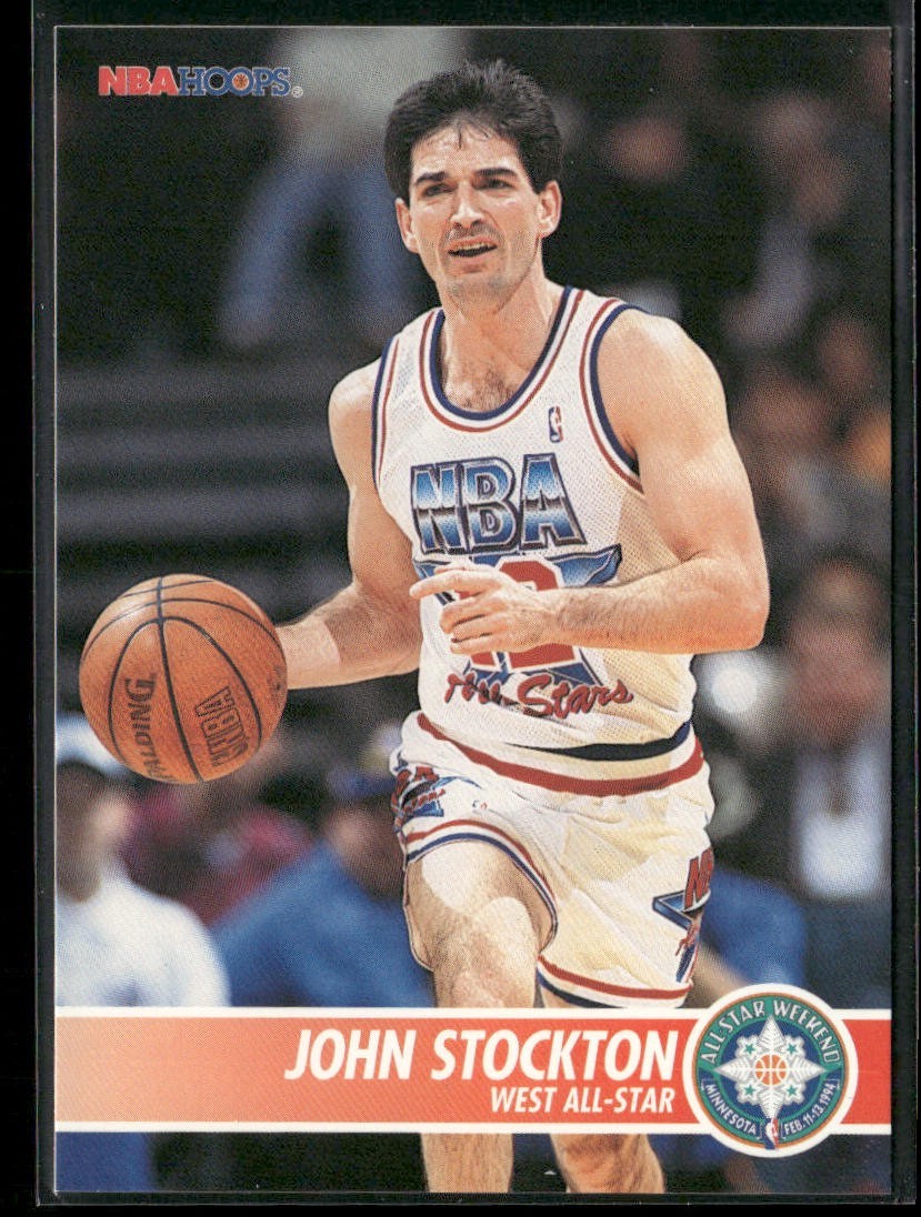 John Stockton Player Lot Bundle 10 Basketball Cards JS005 Utah Jazz back