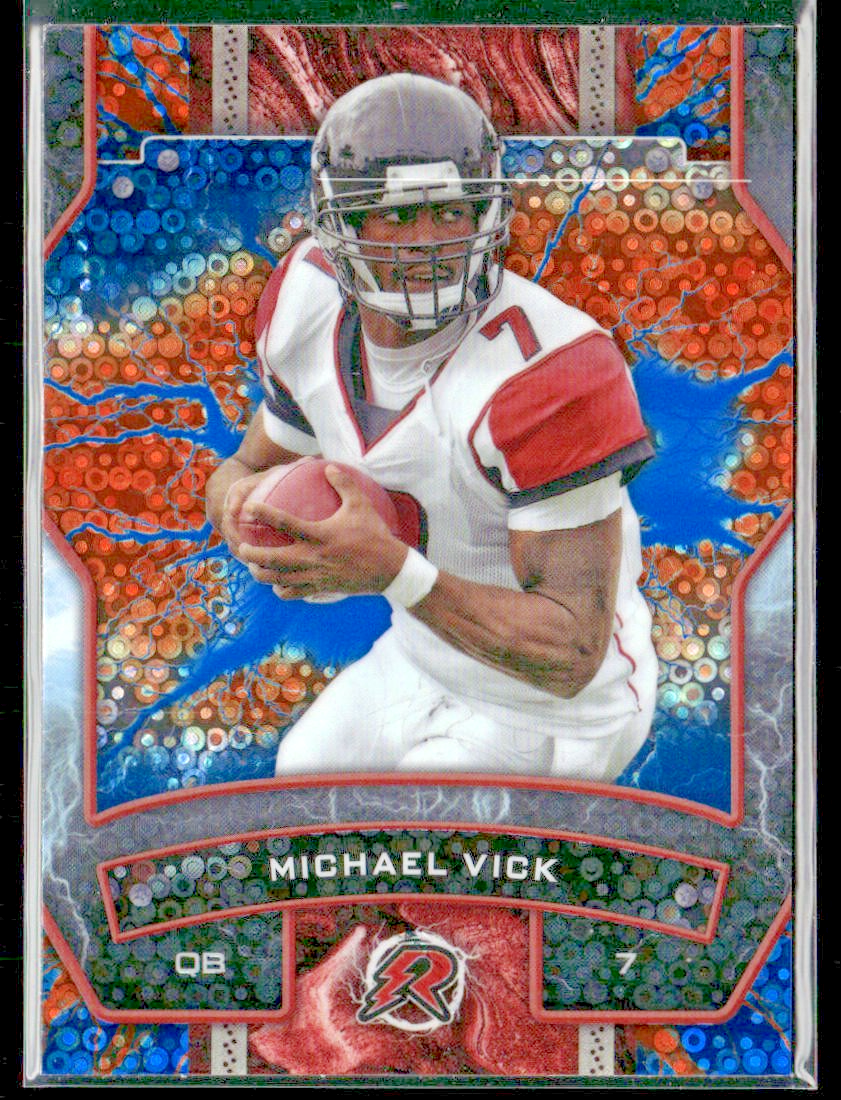 Michael Vick Player Lot Bundle 10 Different Football Cards MV001 Falcons front