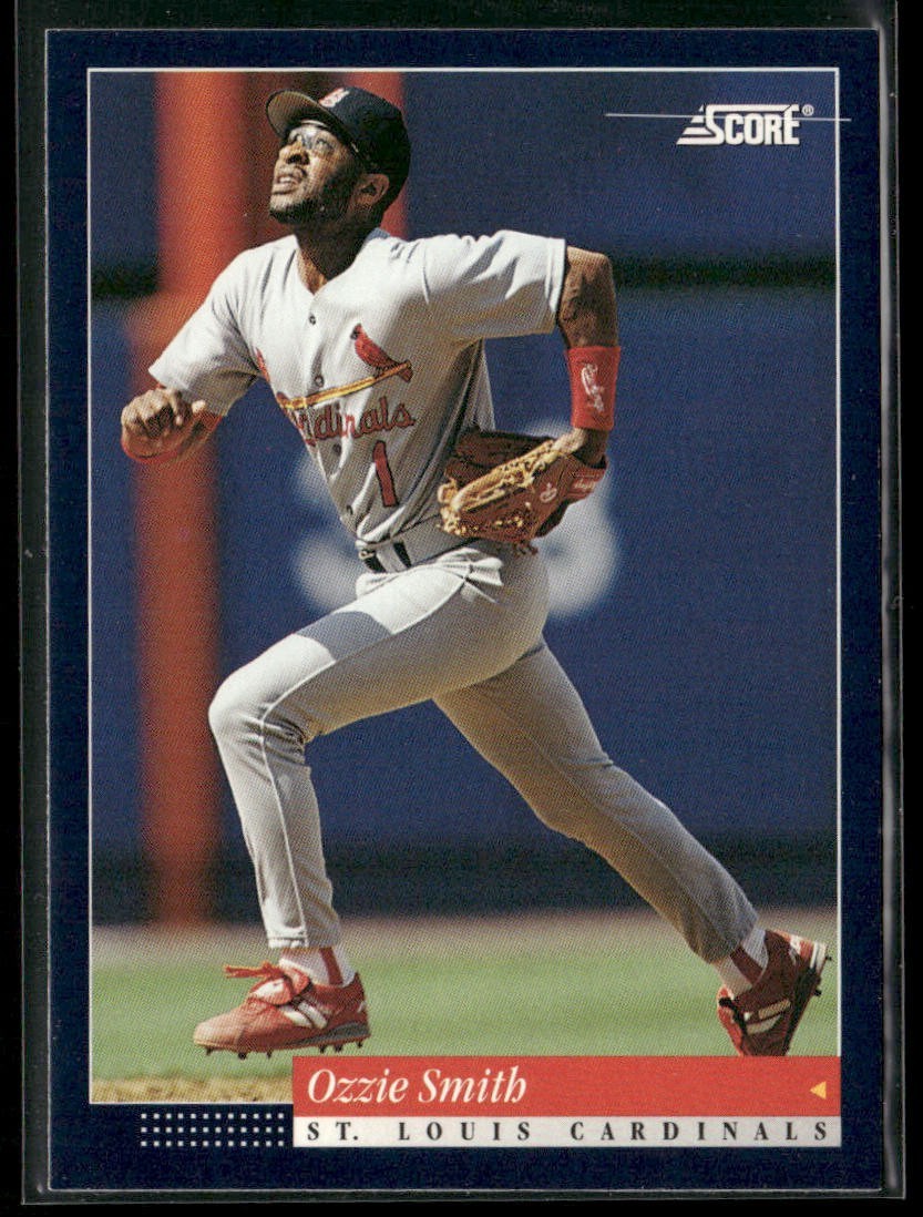Ozzie Smith Player Lot Bundle 10 Different Baseball Cards OS001 Cardinals back