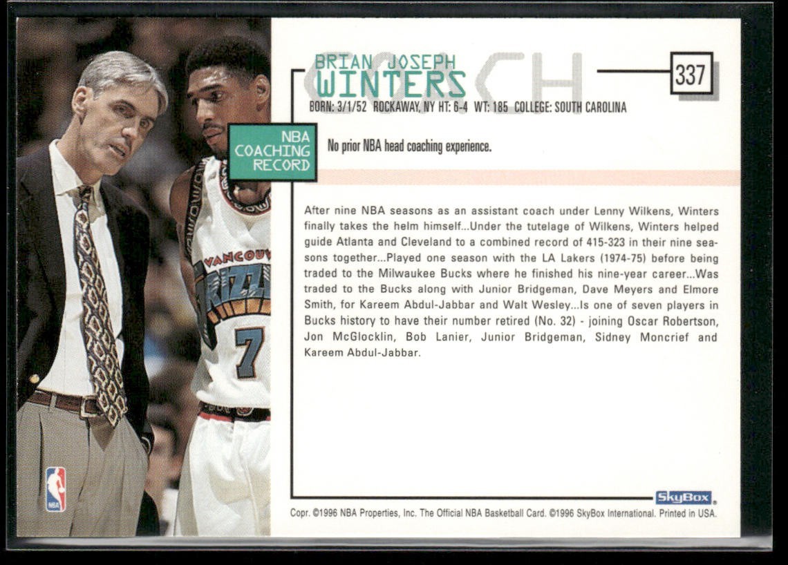 NBA Coaches Lot Bundle 10 Basketball Cards C027 Various Teams back