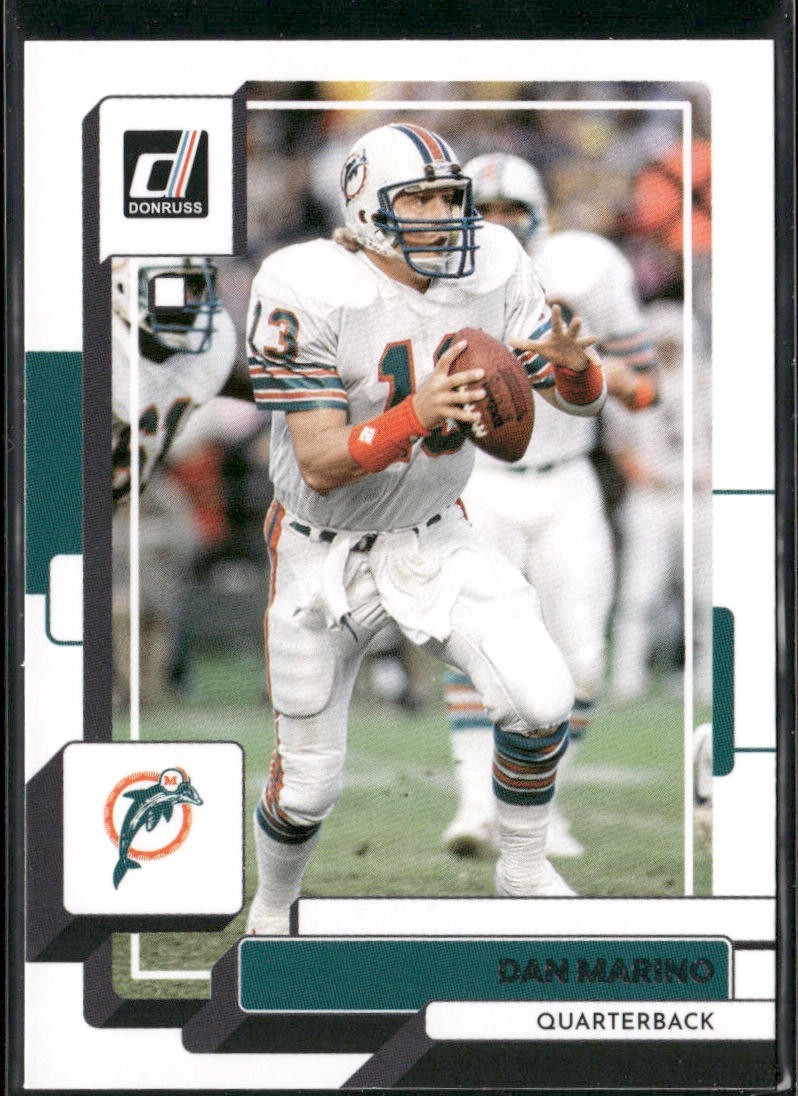 Dan Marino Player Lot Bundle 10 Football Cards DM009 Dolphins back