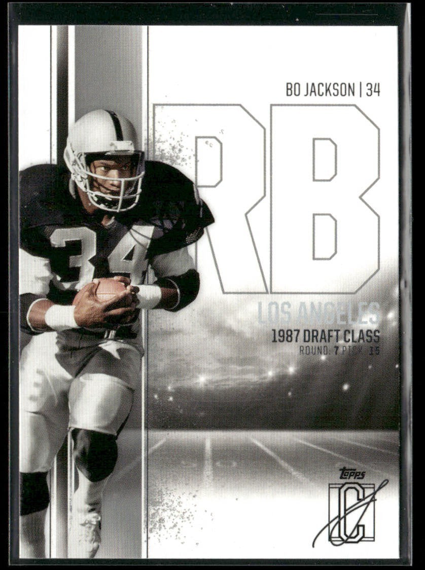 Bo Jackson Player Lot Bundle 10 Different Football Cards BOJ002 Raiders back
