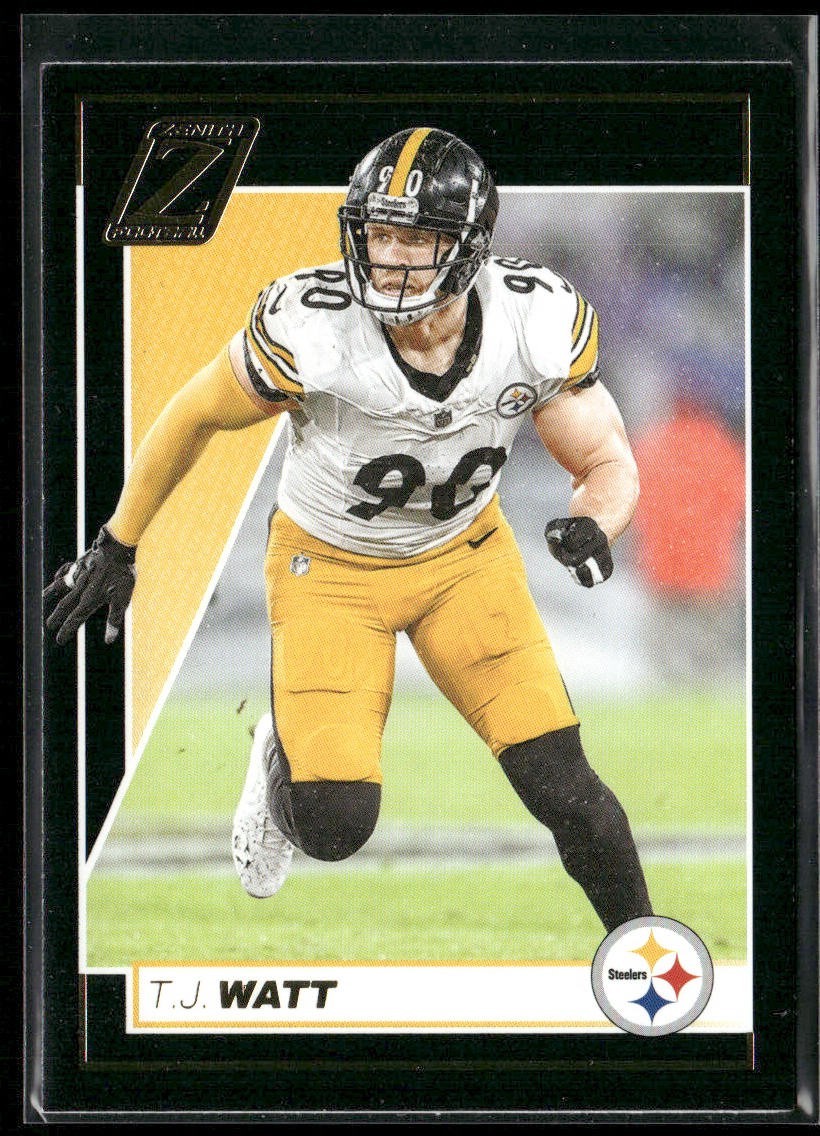 TJ Watt Player Lot Bundle 10 Different Football Cards TJW002 Steelers back