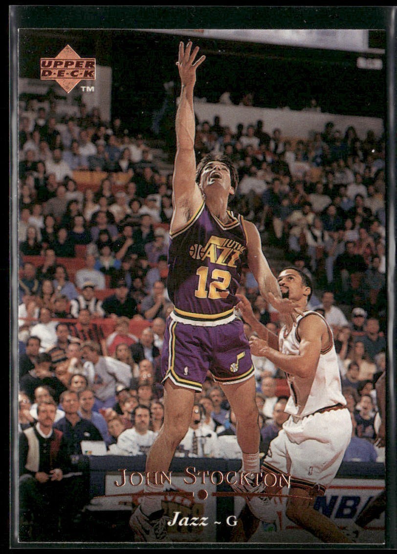 John Stockton Player Lot Bundle 10 Basketball Cards JS006 Utah Jazz back