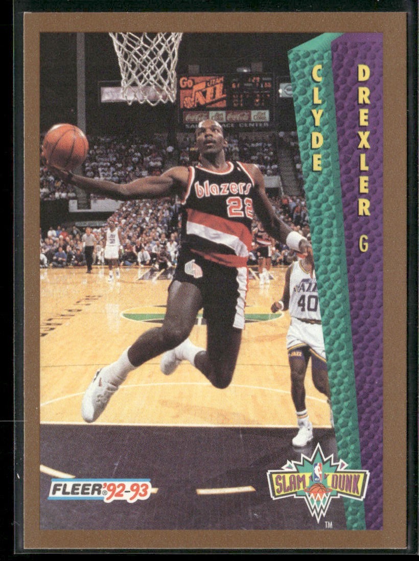 Clyde "The Glide" Drexler Player Lot Bundle 10 Basketball Cards CD001 Portland front