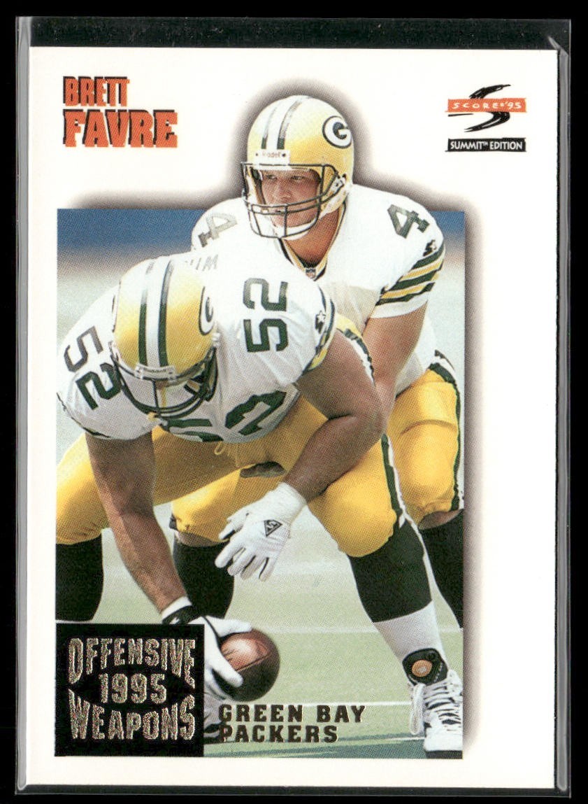 Brett Favre Player Lot Bundle 10 Different Football Cards BF005 Packers 1 RC back