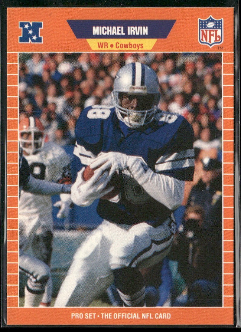 Michael Irvin Player Lot Bundle 10 Different Football Cards MI008 Cowboys back