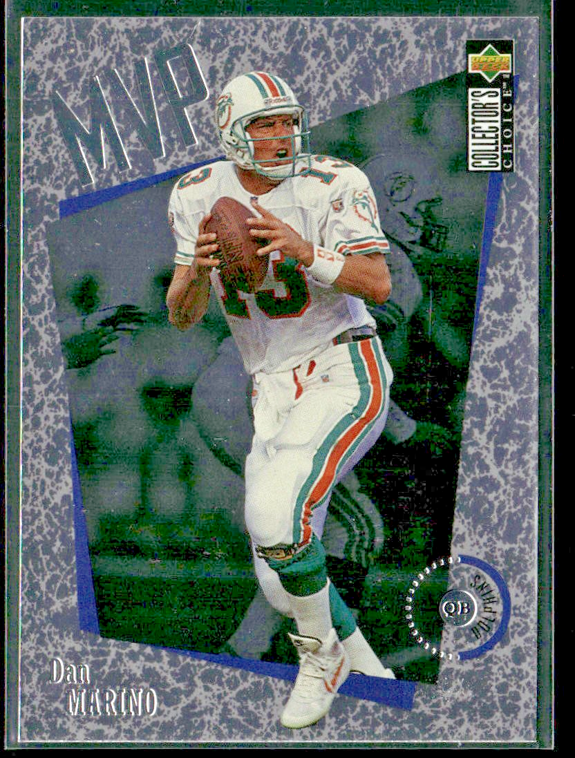 Dan Marino Player Lot Bundle 10 Different Football Cards DM006 Dolphins back
