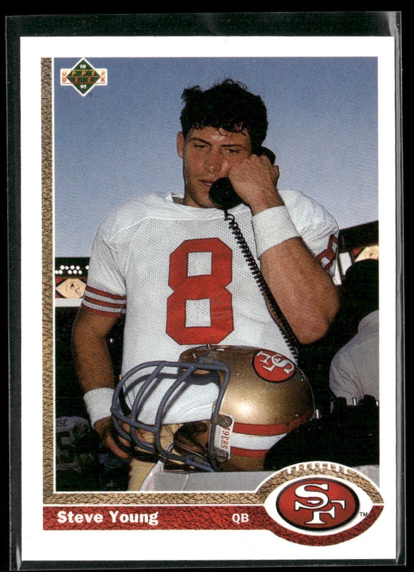 Steve Young Player Lot Bundle 10 Different Football Cards SY002 49ers back