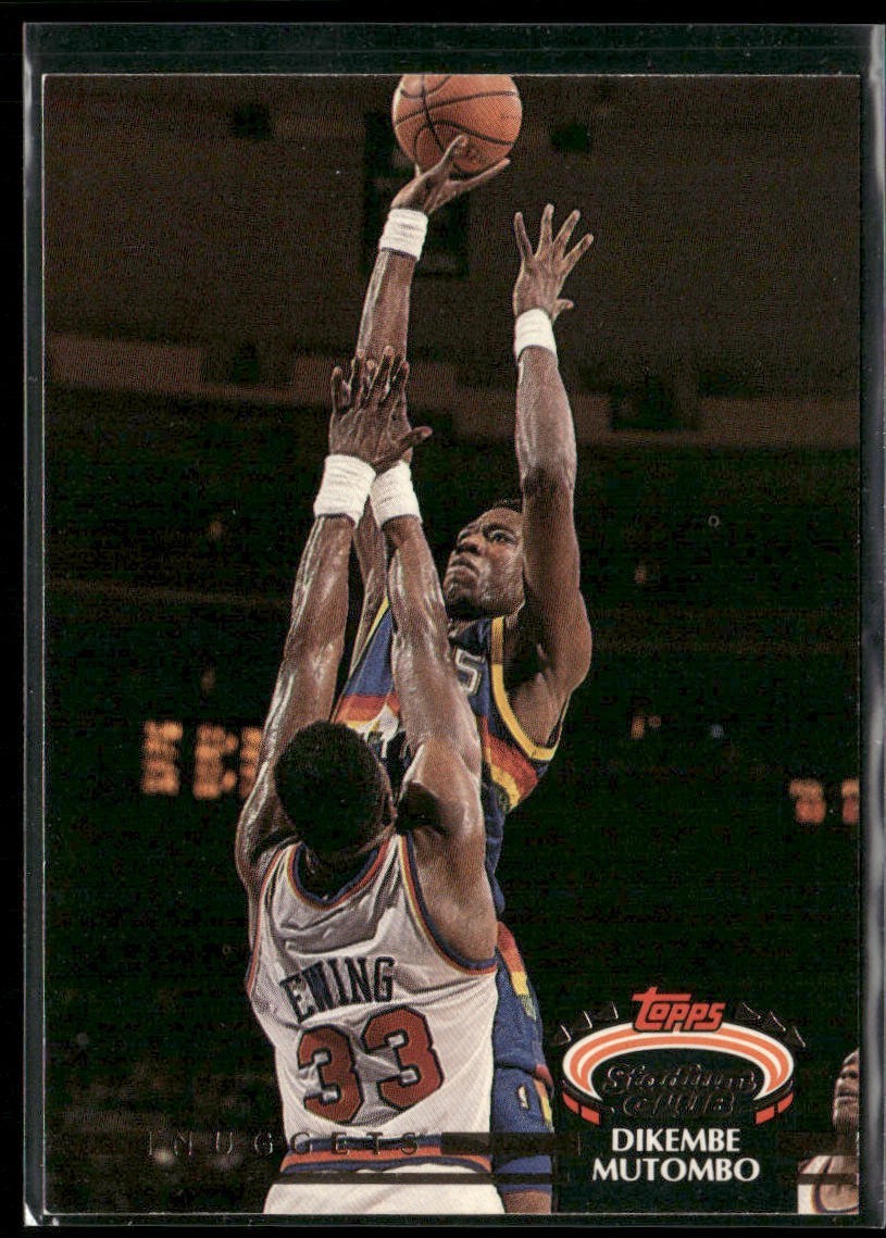 Dikembe Mutombo Player Lot Bundle 10 Basketball Cards DM003 Nuggets Hawks 1 RC back
