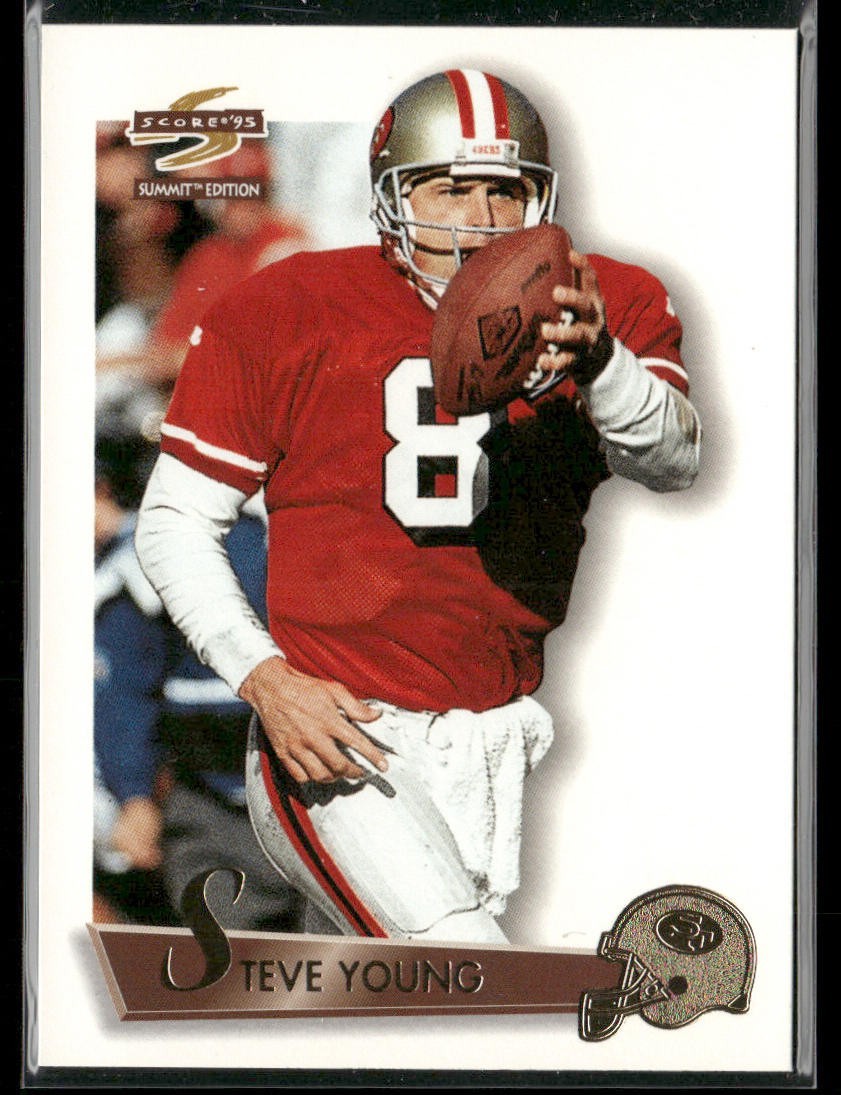 Steve Young Player Lot Bundle 10 Different Football Cards SY003 49ers back