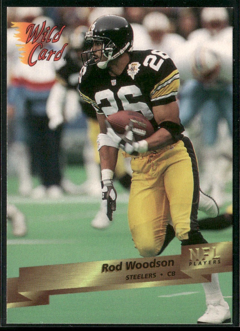 Rod Woodson Player Lot Bundle 10 Different Football Cards RW005 Steelers back