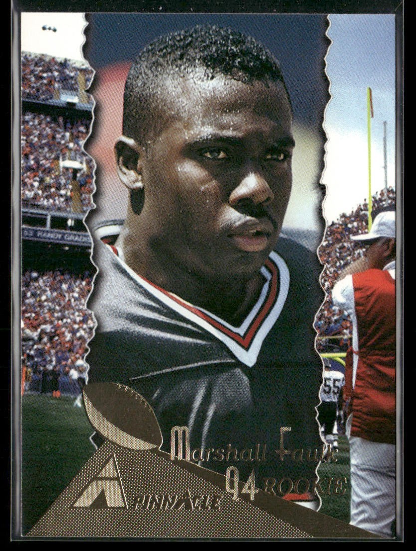 Marshall Faulk Player Lot Bundle 10 Different Football Cards MF003 3 RC front