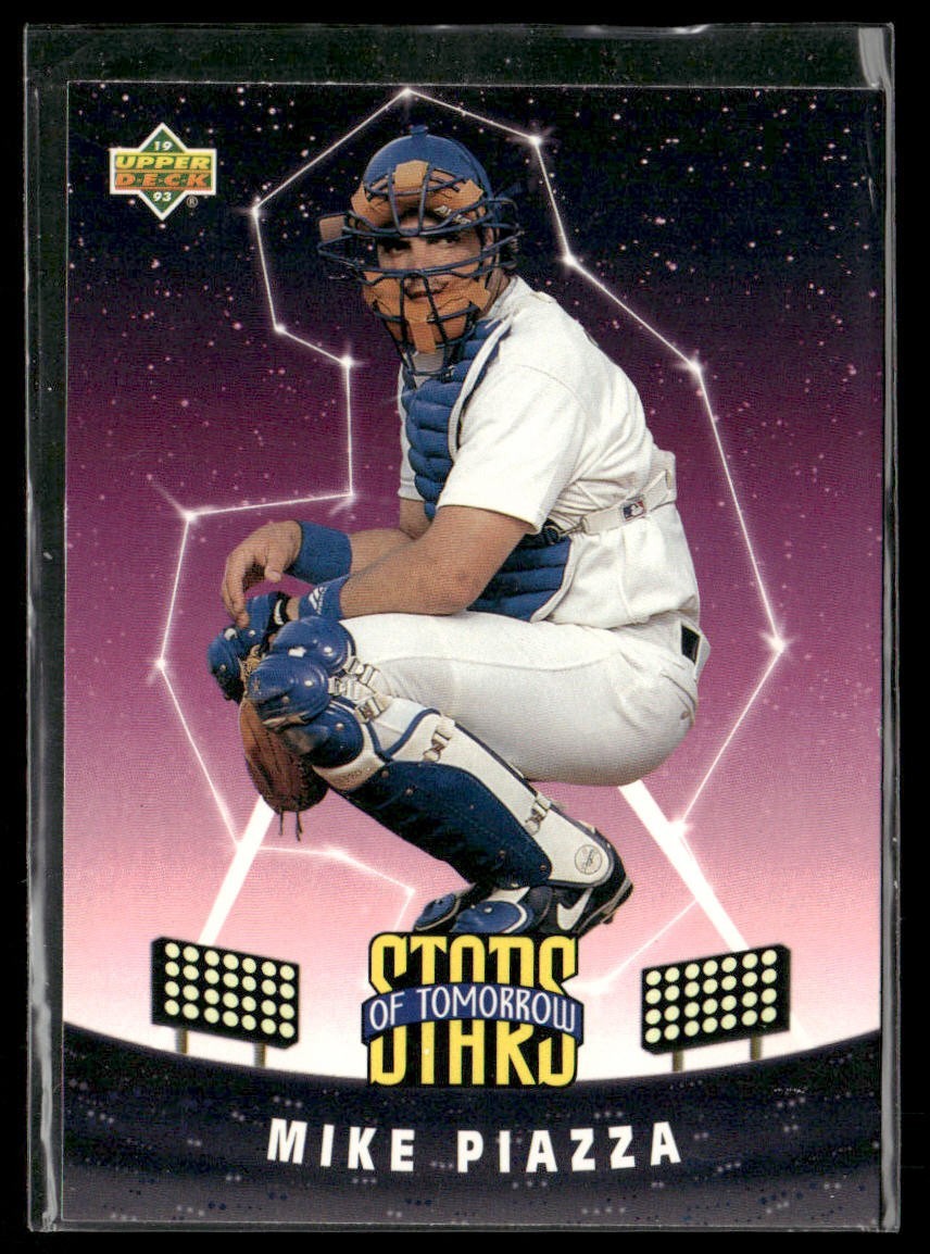 Mike Piazza Player Lot Bundle 10 Different Baseball Cards MP003 Dodgers Mets back