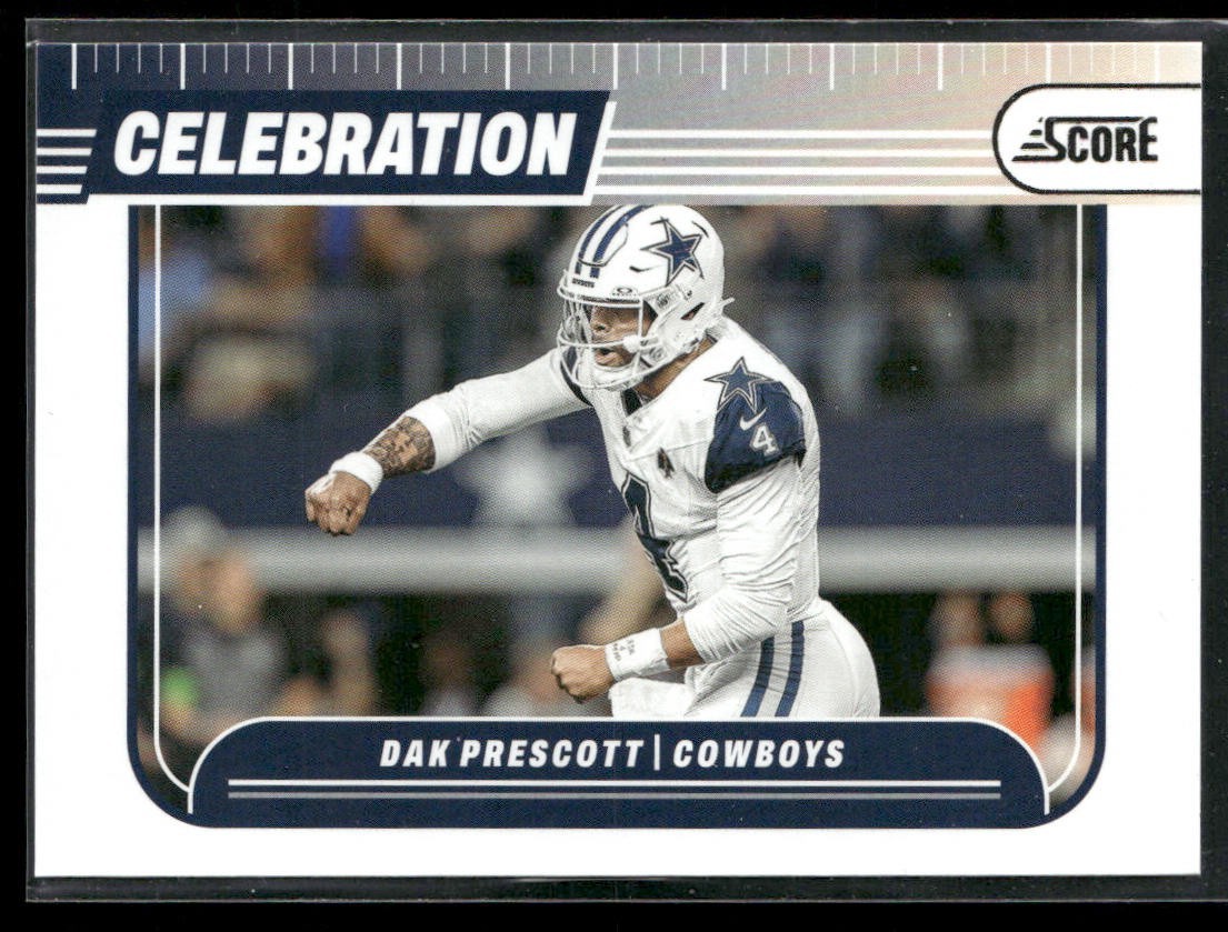 Dak Prescott Player Lot Bundle 10 Different Football Cards DP003 Cowboys back