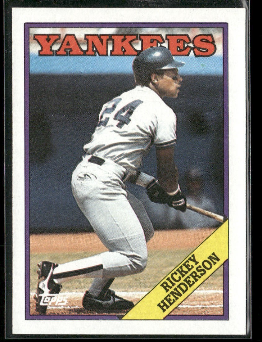 Rickey Henderson Lot Bundle 10 Different Baseball Cards RH001 Athletics back