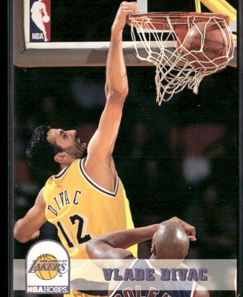Vlade Divac Player Lot Bundle 10 Basketball Cards VD001 Lakers Hornets back