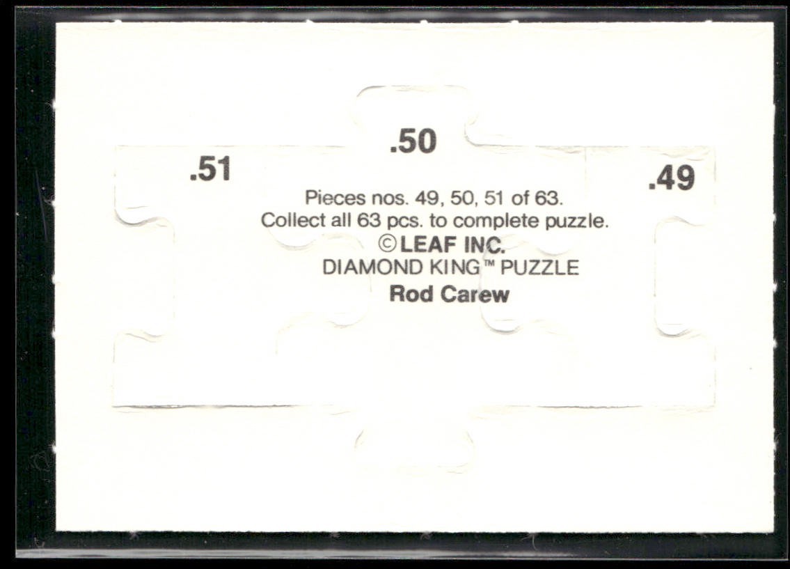 Puzzle Piece Lot Bundle 10 Different Baseball Cards P004 back