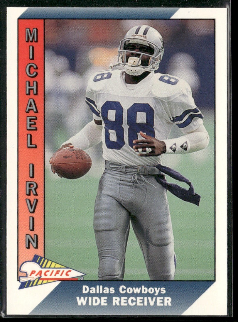 Michael Irvin Player Lot Bundle 10 Different Football Cards MI007 Cowboys back