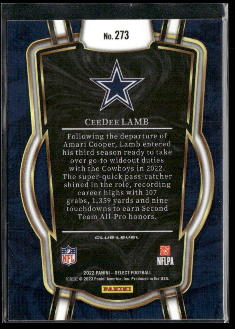 CeeDee Lamb Player Lot Bundle 10 Different Football Cards CDL002 Cowboys 2 RC back
