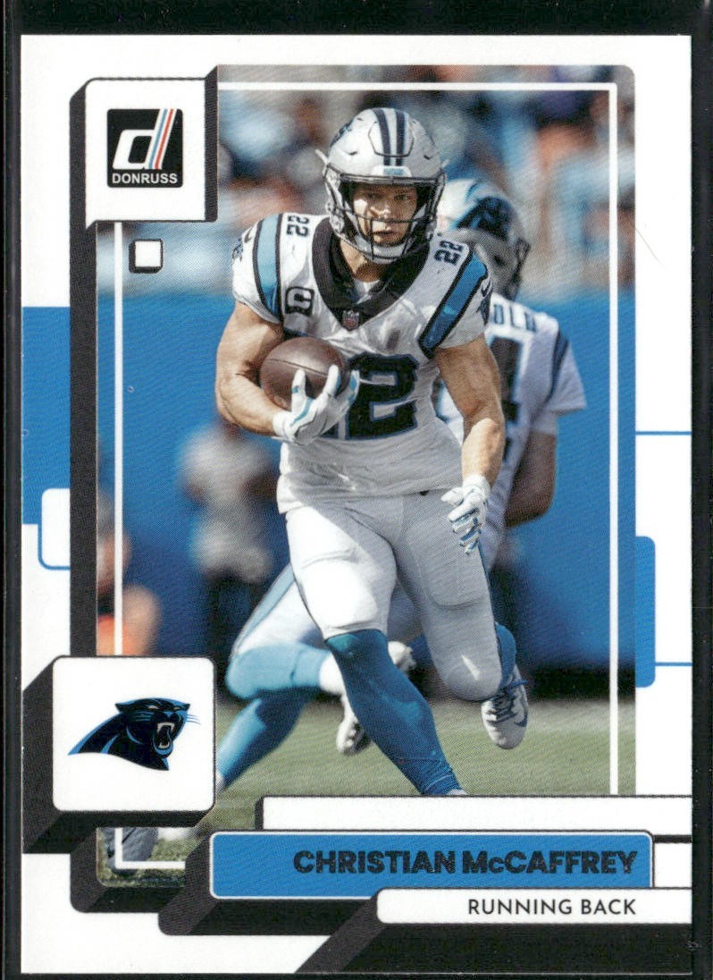 Christian McCaffrey Player Lot Bundle 10 Different Football Cards CM003 back