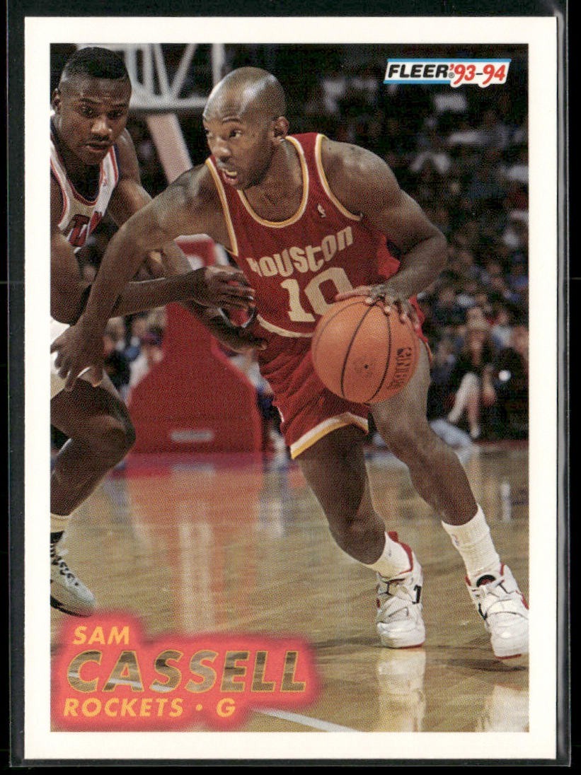 Sam Cassell Player Lot Bundle 10 Basketball Cards SC002 Rockets Nets 1 RC back