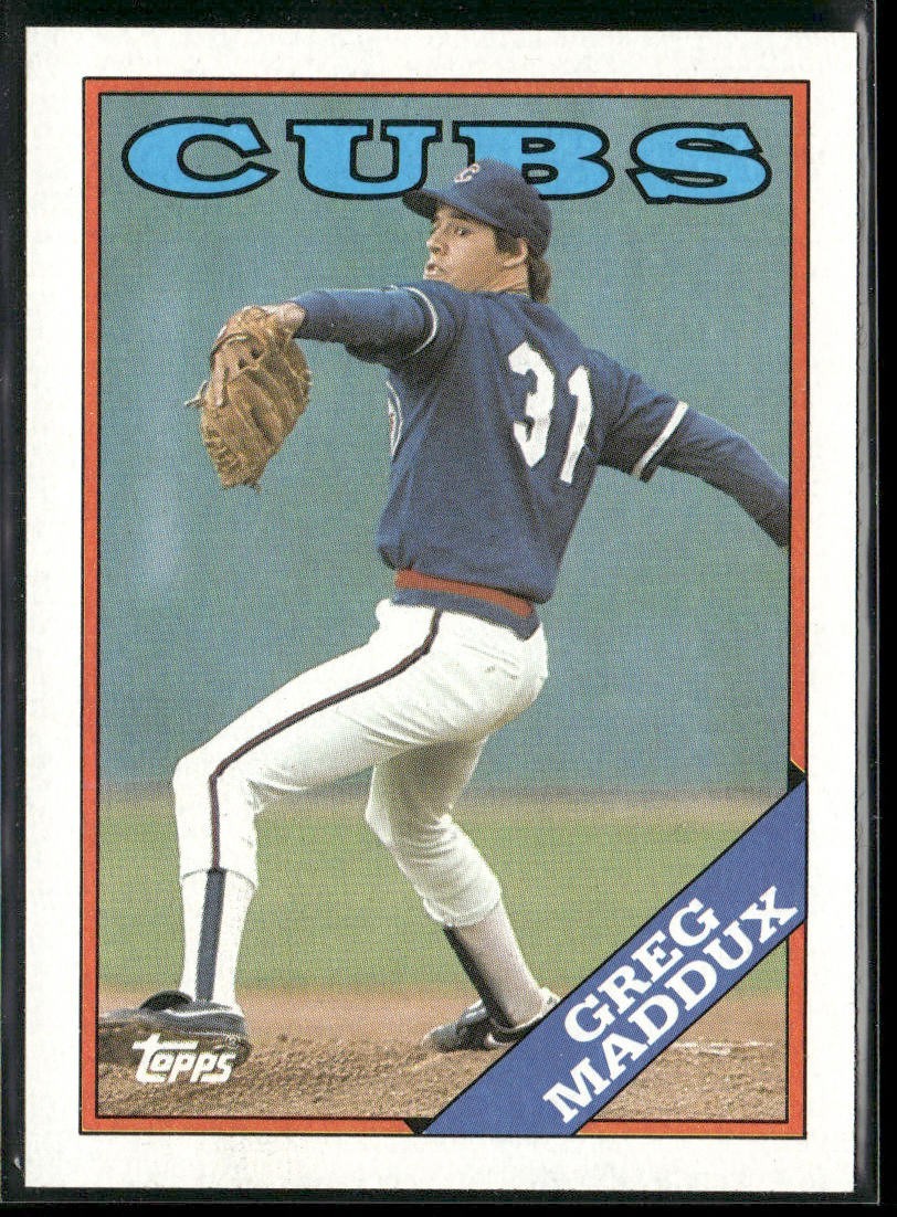 Greg Maddux Player Lot Bundle 10 Different Baseball Cards GM001 Braves back