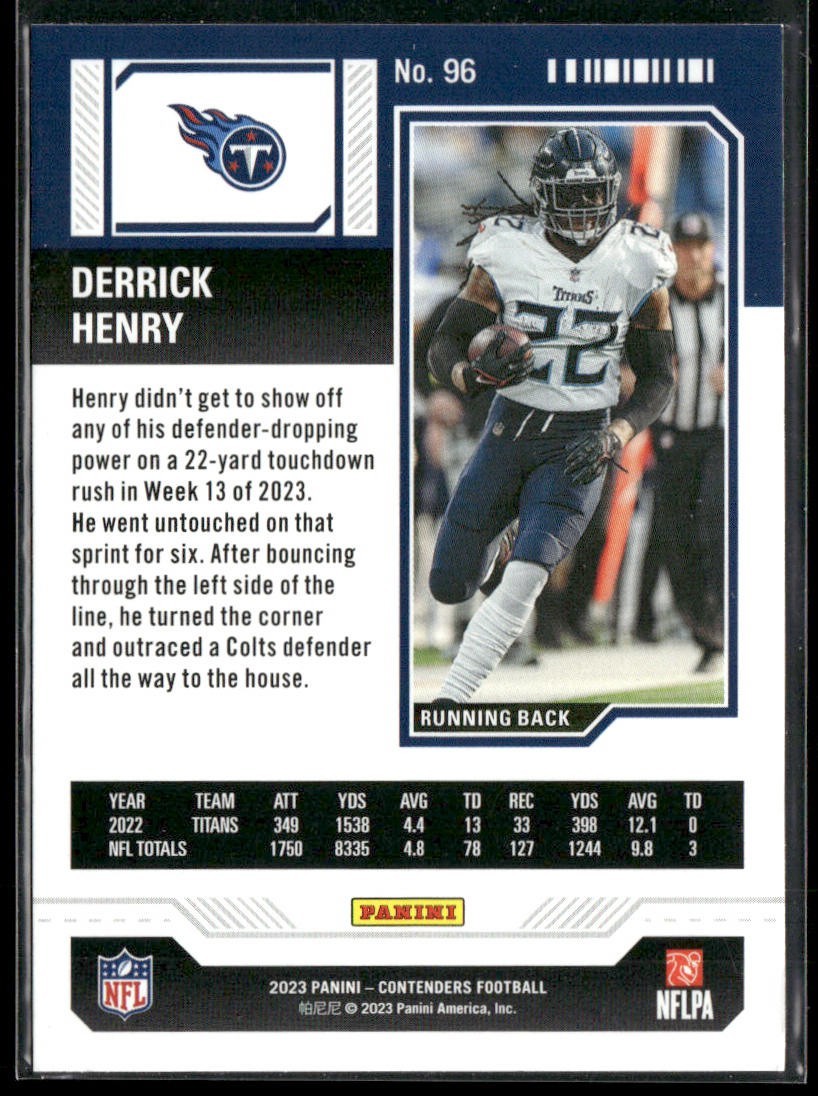 Derrick Henry Player Lot Bundle 10 Different Football Cards DH001 Titans Ravens back