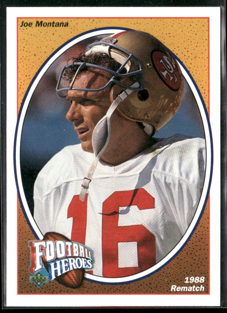 Joe Montana Player Lot Bundle 10 Different Football Cards JM006 49ers Chiefs front