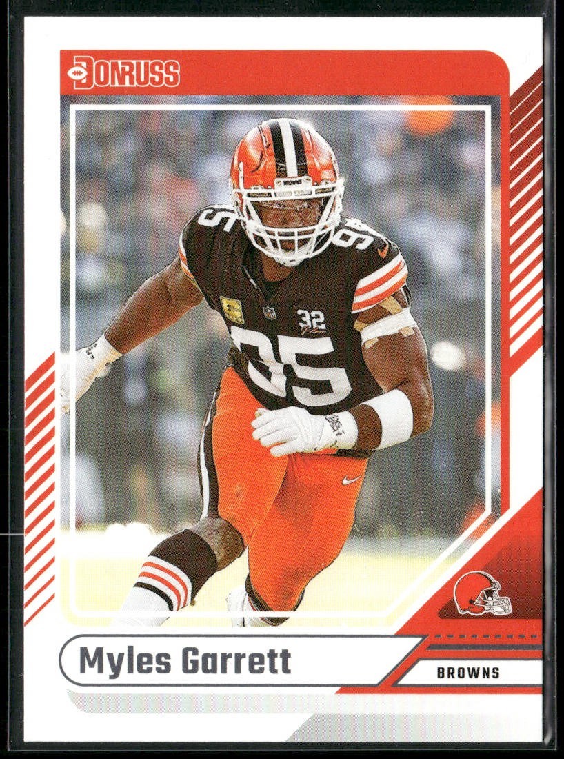 Myles Garrett Player Lot Bundle 10 Different Football Cards MG001 Browns back