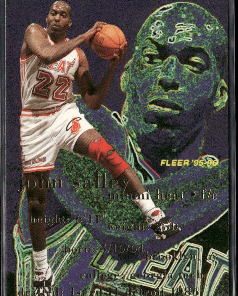 John Salley Player Lot Bundle 10 Basketball Cards JS004 Heat Pistons back