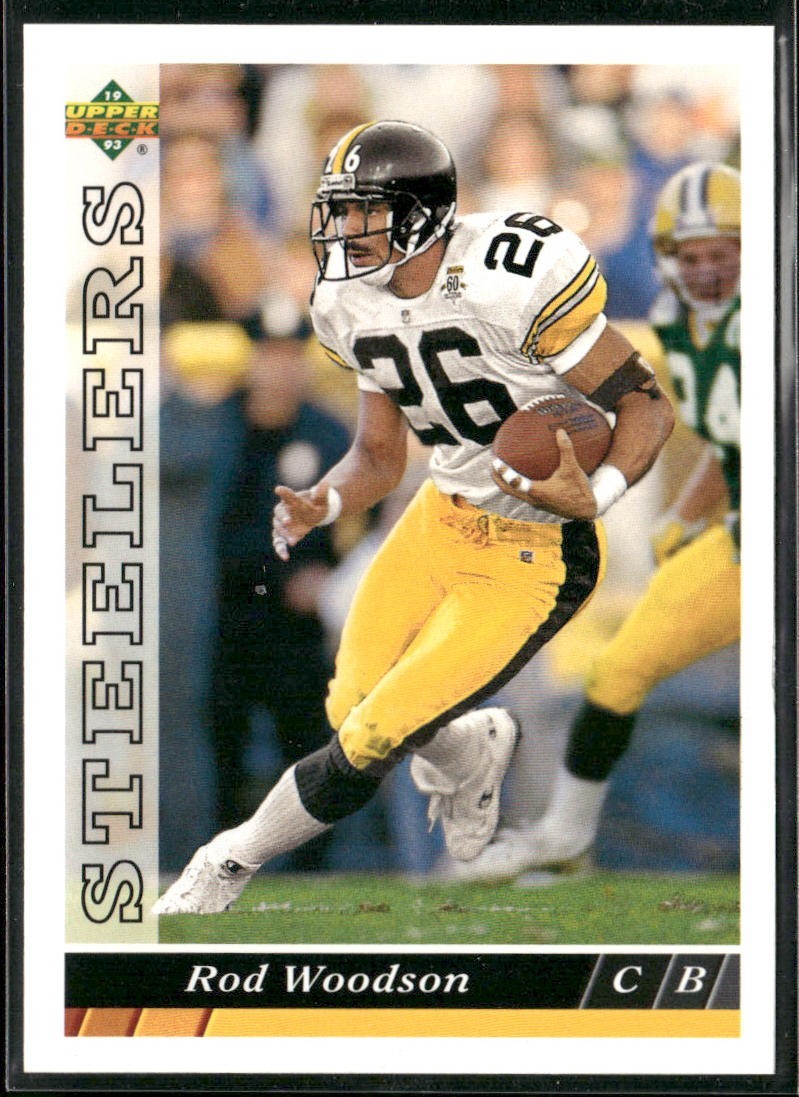 Rod Woodson Player Lot Bundle 10 Different Football Cards RW005 Steelers back