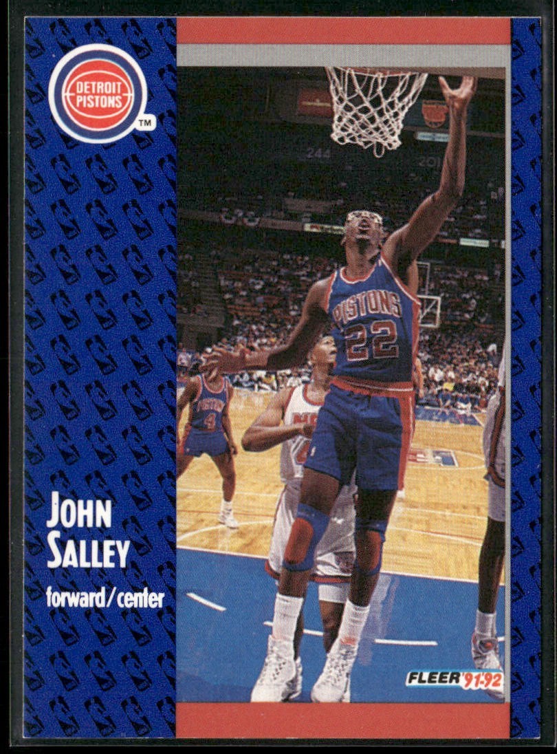 John Salley Player Lot Bundle 10 Basketball Cards JS001 Heat Pistons back