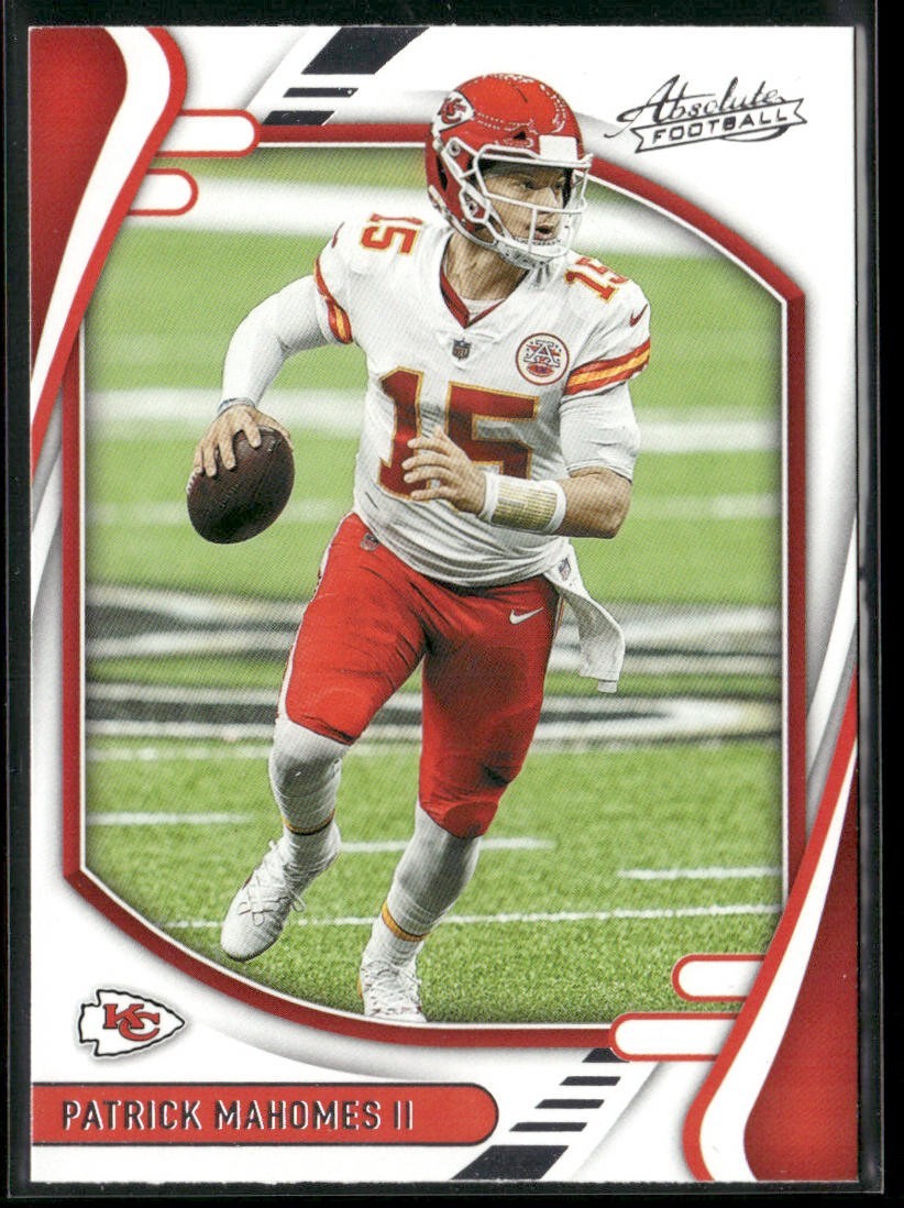 Patrick Mahomes II Player Lot Bundle 10 Different Football Cards PM001 Chiefs back