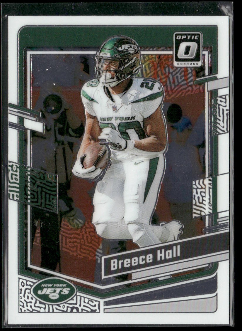 Breece Hall Player Lot Bundle 10 Different Football Cards BH001 Jets 4 RC back
