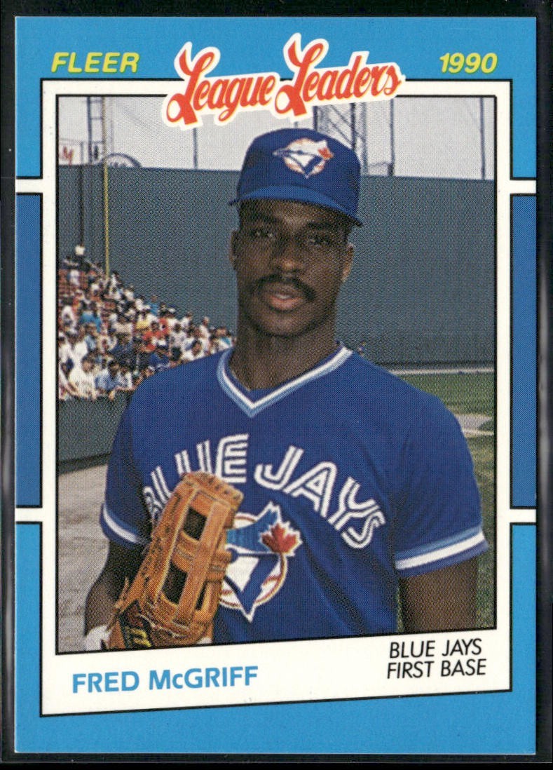 Fred McGriff Player Lot Bundle 10 Different Baseball Cards FM001 Blue Jays back