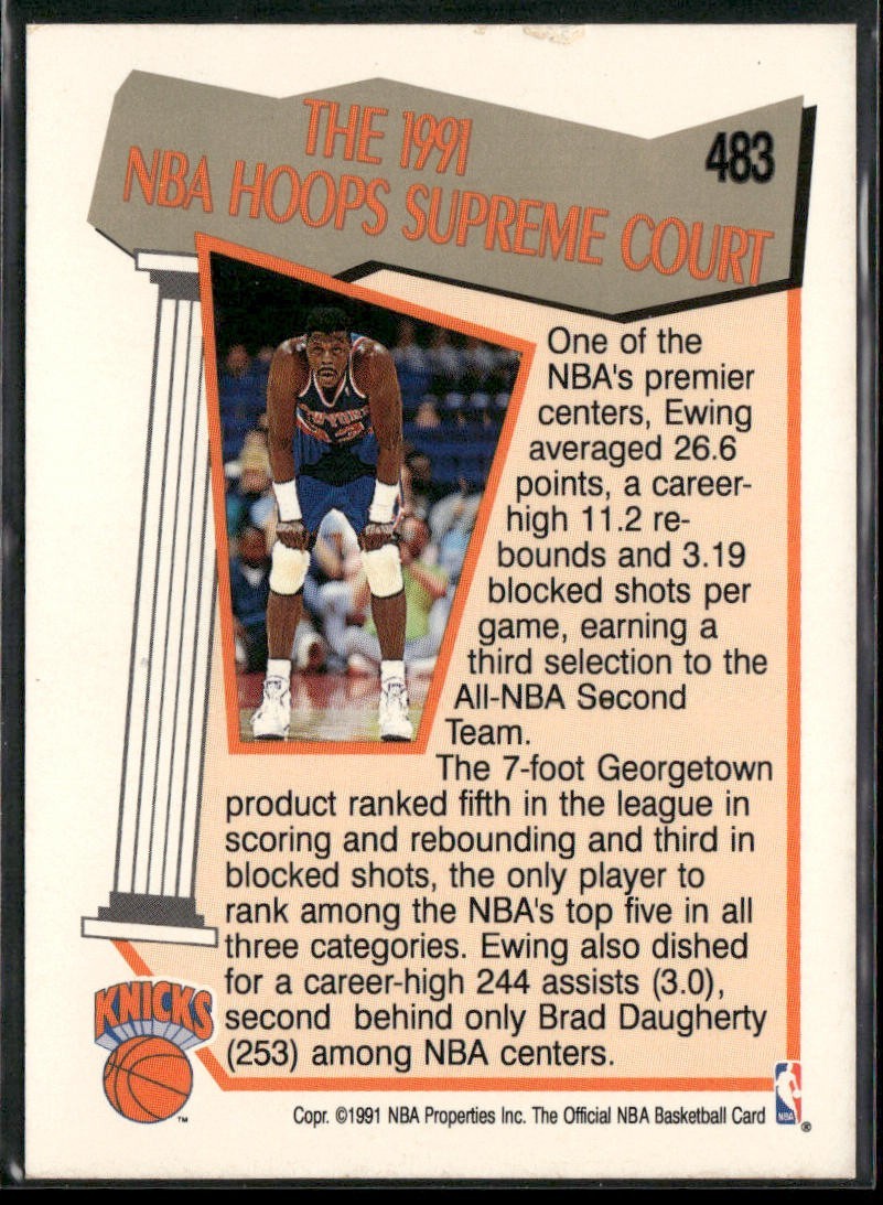 Patrick Ewing Player Lot Bundle 10 Basketball Cards PE005 New York Knicks back