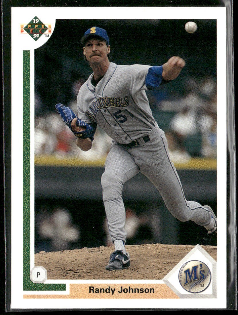 Randy Johnson Lot Bundle 10 Different Baseball Cards RJ002 Mariners back