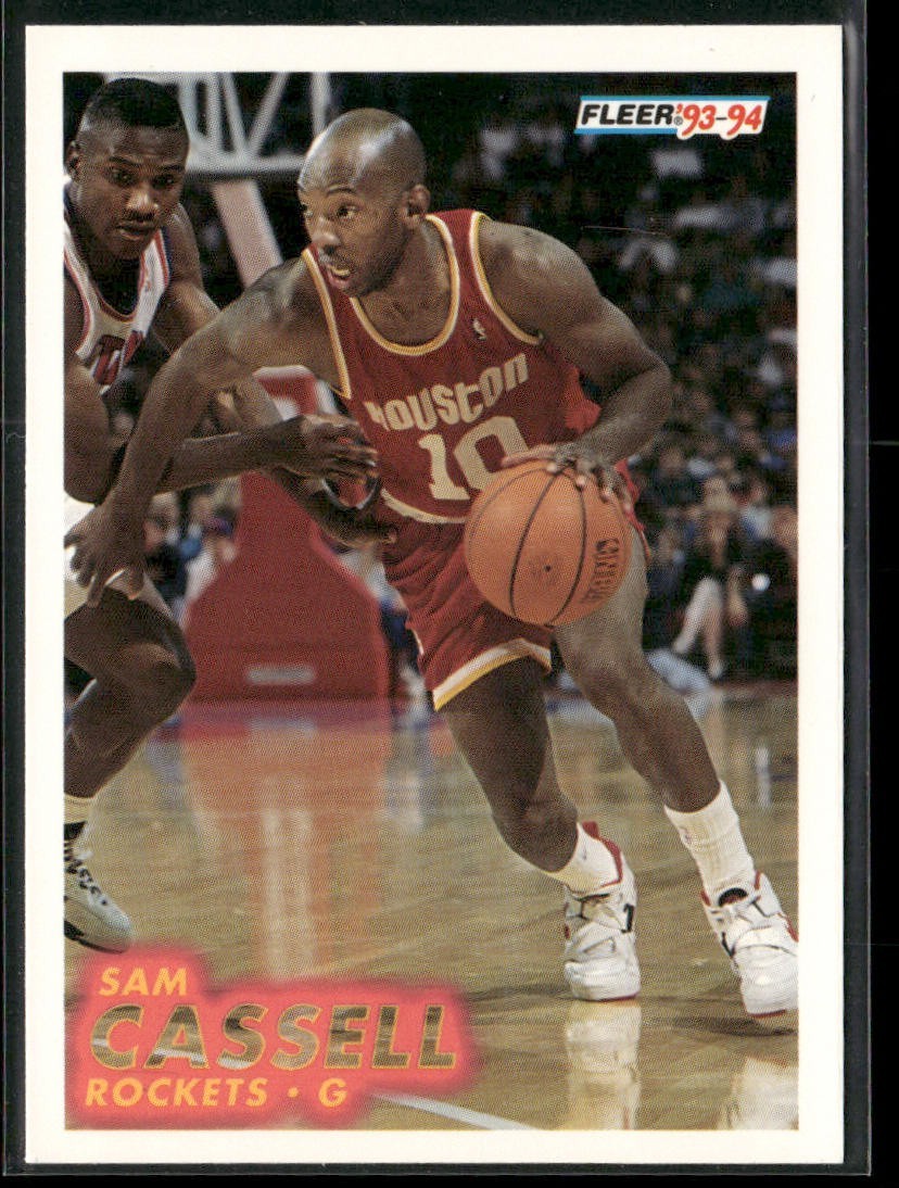 Sam Cassell Player Lot Bundle 10 Basketball Cards SC001 Rockets Nets 1 RC back