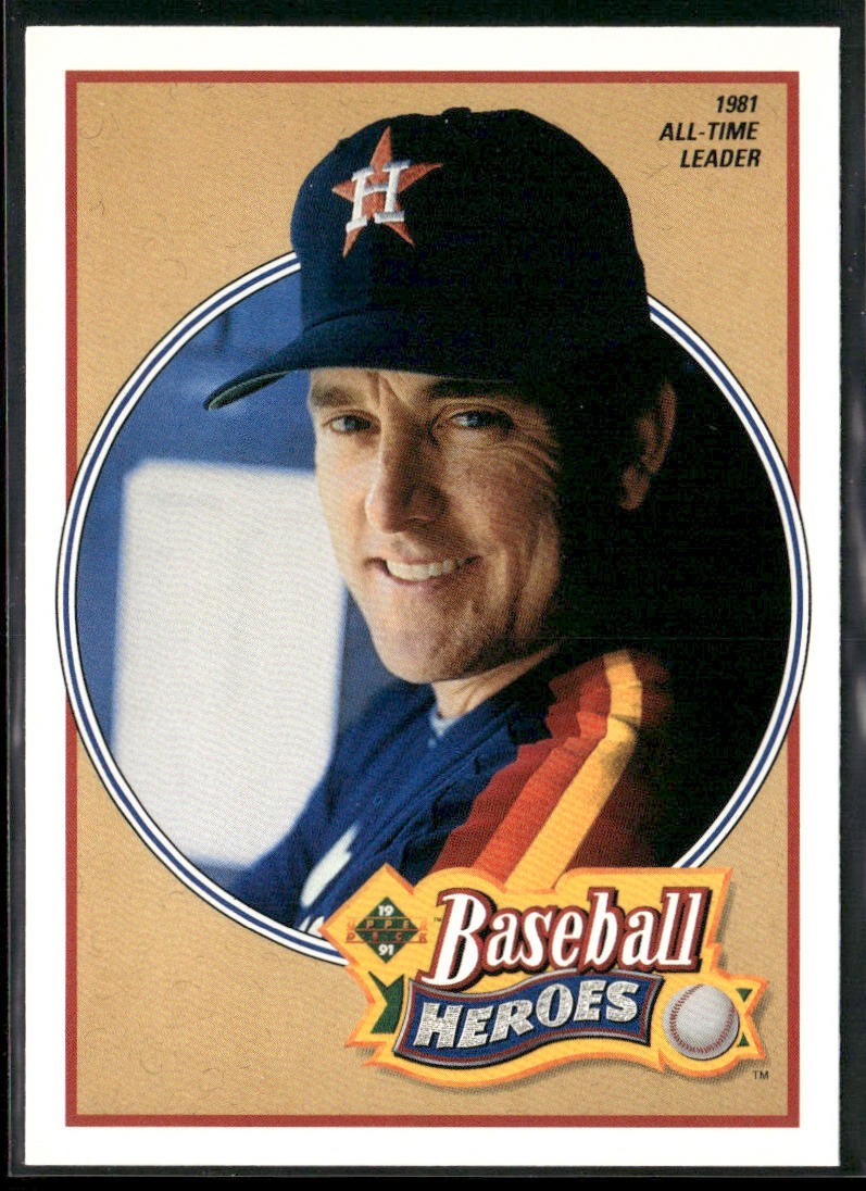Nolan Ryan Player Lot Bundle 10 Different Baseball Cards NR003 Rangers back