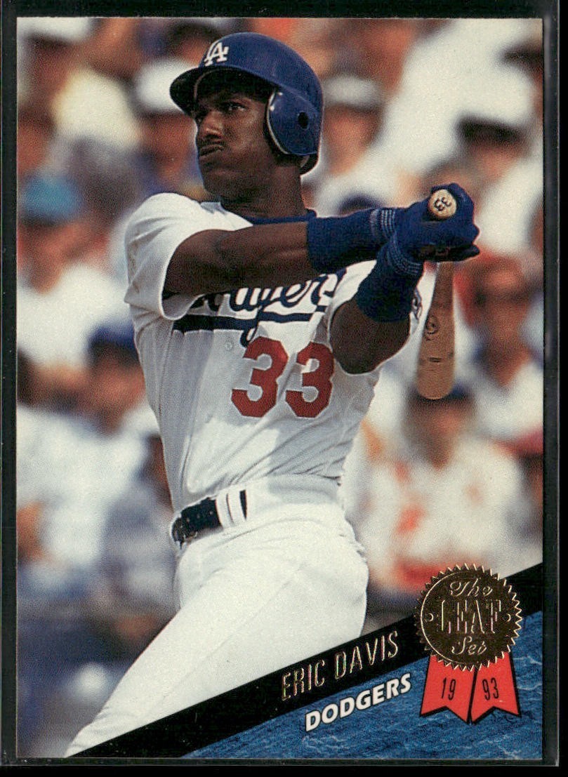 Eric Davis Player Lot Bundle 10 Different Baseball Cards ED001 Reds back